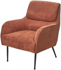 Кресло MAGDA Cato-08 коричневый, ткань / черный каркас, ®DISAUR